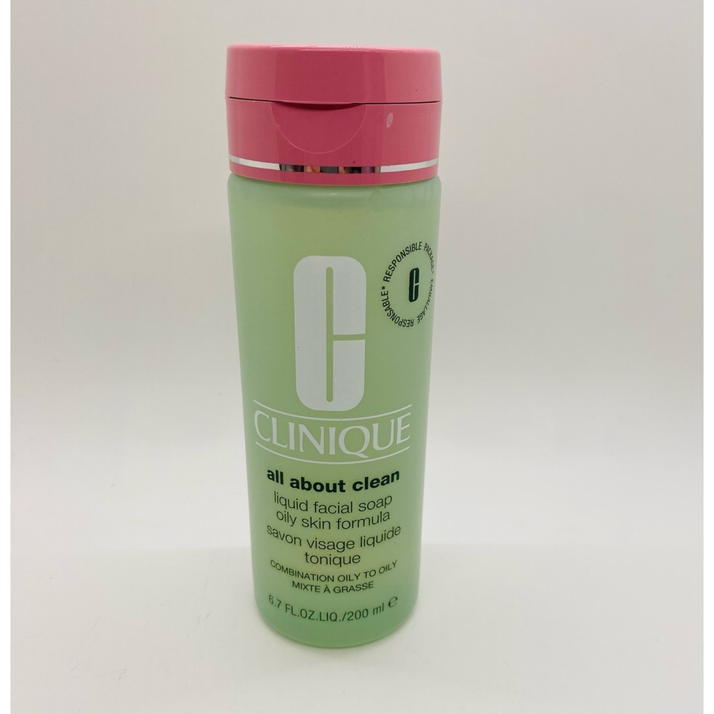 NWT All About Clean Liquid Facial Soap Oily Full Size 6.7 oz